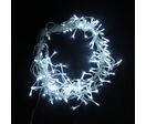 Rideau lumineux 120LED IP44 2M 8 modes - câble transparent - Bleu
