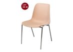 Lot de 20 chaises coques coloris beiges