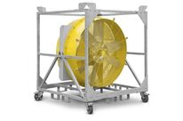 Brasseur d'air mobile sur châssis à roulettes électrique triphasé TTW 100000 - TROTEC