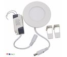 Downlight Dalle LED 6W Extra Plate Ronde BLANC - Blanc Chaud 2300K - 3500K - Blanc Neutre 4000K
