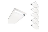 Pack de 6 - Kit en Saillie pour Dalle LED Slim 120x30 - Blanc