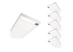Pack de 6 - Kit en Saillie pour Dalle LED Slim 120x30 - Blanc
