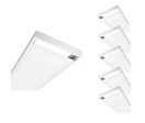 Pack de 6 - Kit en Saillie pour Dalle LED Slim 120x30 - Blanc