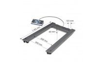 Pèse palette mobile en acier IP 67