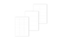 Etiquette autocollante A4 en polyester économique blanche