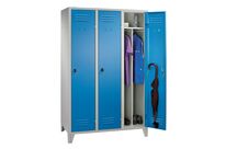 Vestiaire industrie salissante Parma 3 casiers coloris Bleu