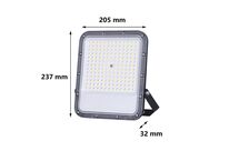 Projecteur LED Extérieur 100W IP65 120lm/W Gris - Blanc Froid 6000K - 8000K