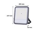 Projecteur LED Extérieur 100W IP65 120lm/W Gris - Blanc Froid 6000K - 8000K