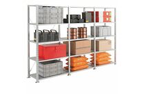 Rayonnage semi-lourd tôlé galvanisé Ad'vance - Elément DÉPART profondeur 800 mm longueur 1250