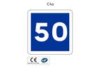 Panneau C4a Vitesse conseillée
