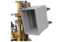 Benne galvanisée pour chariot à tête rotative