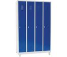 Manutan Expert - Vestiaire Industrie Propre Bleu - 4 Casier Penderie - Acier Époxy - 1900x1170x500mm - Livré Monté