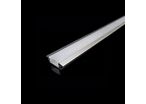 Profilé Aluminium encastré 2m avec Couvercle Blanc Opaque - 2 m