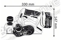 BOSCH OUTILLAGE -  Rabot sans fil GHO 14,4 V-LI Professional - 06015A0402
