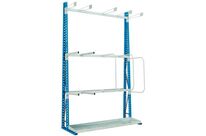 Manorga - Rayonnage Cantilever Départ Simple Face - 2500x1500x500 mm - 110 kg/niveau - Acier Éco-responsable