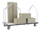 Chariot modulaire tube 4 ridelles, 1960 x 1000 mm, 400 kg