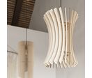 Suspension Bois Géométrique pour Ampoule E27