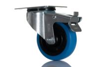 Roulette pivotante industrielle 150 kg | Ø100 mm caoutchouc Tente