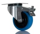 Roulette pivotante industrielle 150 kg | Ø100 mm caoutchouc Tente