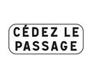 Panonceau "Cédez le passage" M9c