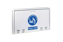 Medial - Table à langer horizontale HDPE blanc - Charge max 15 kg - Durable et hygiénique