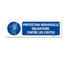 Panneau protection individuelle obligatoire contre les chutes