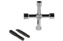 Clé en croix RS PRO, Zinc moulé 5 profils Chromé | RS France