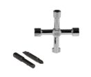 Clé en croix RS PRO, Zinc moulé 5 profils Chromé | RS France