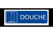 Panneau douche - Fond bleu