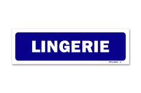 Panneau lingerie - Fond bleu