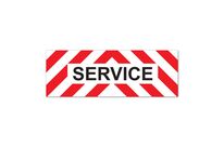 Panneau magnétique véhicule de service rétro-réfléchissant | A.A.I.S.