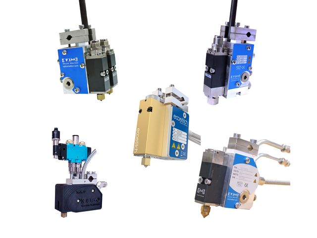 Valves de distribution d’adhésif thermofusible Melton