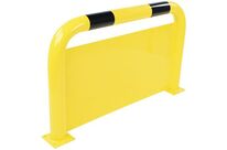 Manutan Expert - Barrière de protection avec plaque anti-encastrement - Acier Noir/Jaune - 1000x600mm - Intérieur/Extérieur