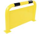 Manutan Expert - Barrière de protection avec plaque anti-encastrement - Acier Noir/Jaune - 1000x600mm - Intérieur/Extérieur
