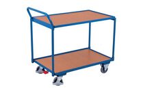 Variofit - Chariot à plateaux en bois et acier - 2 plateaux - 250 kg - 985x590 mm - Robuste et Pratique