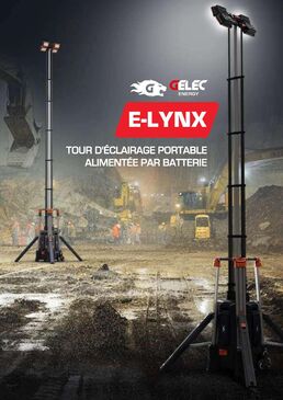 Tour d’éclairage LED mobile et silencieux sur batterie E-LYNX 