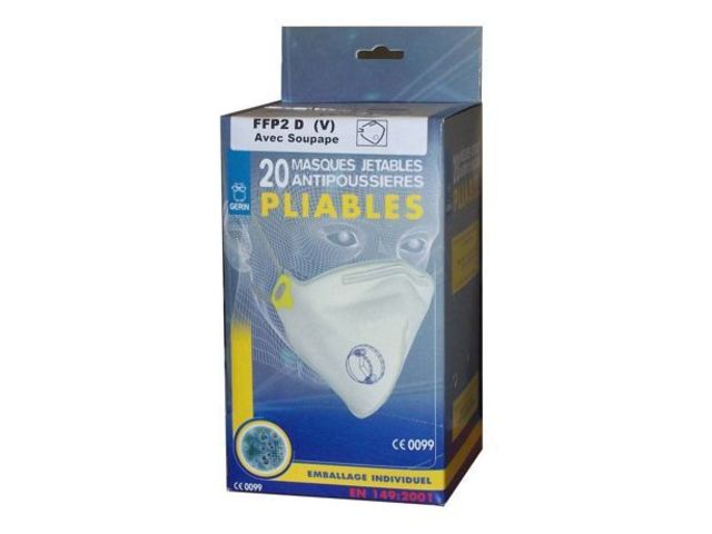 Masque anti poussière ffp2 (boite de 20)  : X190104G
