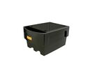 Bac de rétention CUBI-PE 1 100/1 avec collecteur et caillebotis en polyéthylène - CEMO