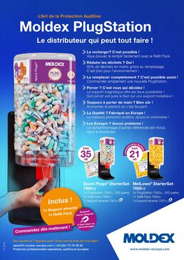 Distributeur de bouchons d'oreilles rechargeable Moldex