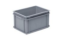 UTZ - Bac norme Europe 20L Gris - Polypropylène - Gerbable &amp;amp; Alimentaire - 40x30x22cm