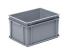 UTZ - Bac norme Europe 20L Gris - Polypropylène - Gerbable &amp; Alimentaire - 40x30x22cm