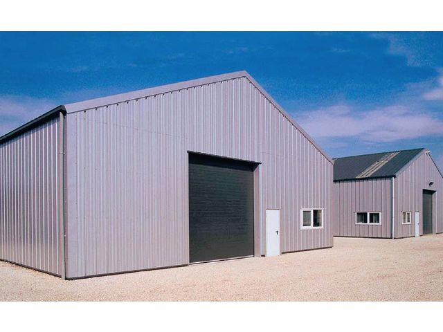 Hangar préfabriqué en acier galvanisé Frisomat Sigma