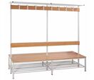 Banc empilable en tube rond pour vestiaires | Akaze