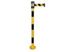 Poteau avec ruban jaune/noir 2,30 m MW Tools PES25ZA