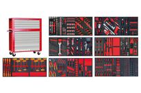 Servante d&amp;#039;atelier complète large avec coffre EV XL 567 outils MW Tools MWE599G33