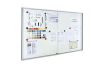 Planorga - Vitrine Murale Millénium Fond Tôle - 95x132cm - 18 Feuilles A4 - Magnétique Intérieur