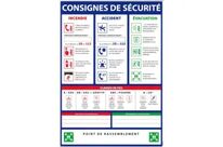 Panneau consignes de securité