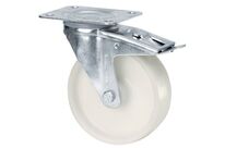 Roulette Pivotante À Platine Force : 100 Blanc