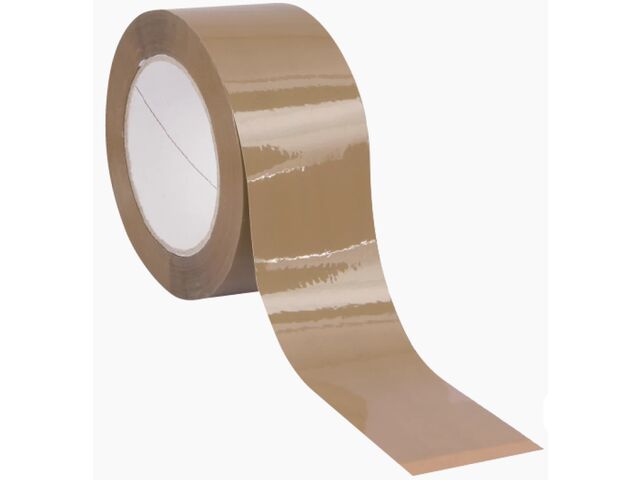 Ruban adhésif polypropylène, havane, qualité Poly-Éco, l48 mm x L100 m, 25µ | 3100012658