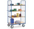 Chariot haut à 4 étagères avec treillis métallique | 8413 